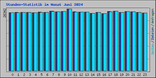 Stunden-Statistik im Monat Juni 2024